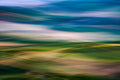 Paesaggio astratto verde/blu (ICM)